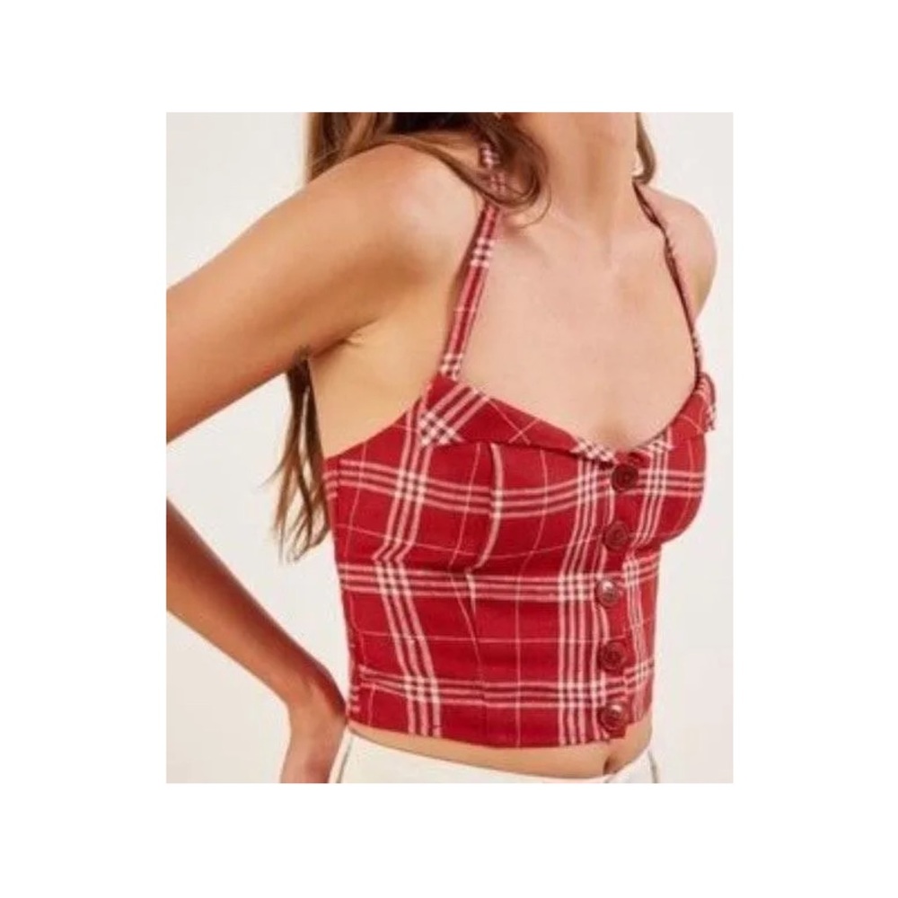 Reformation Connie halter Top